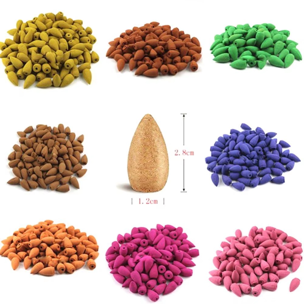 40 conos de incienso surtidos naturales – Rosa, jazmín, lavanda, osmanto